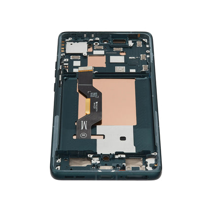 For Motorola Edge 50 5G OLED assembly With Frame Green Premium OEM (SKU:1563101)