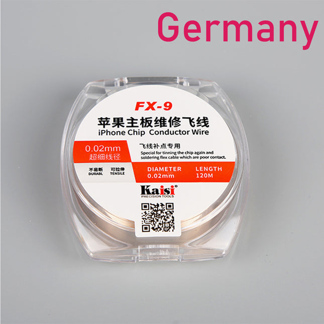 Kaisi FX-9 iPhone Conductor Wire 0.02mm*120m***DE Warehouse***