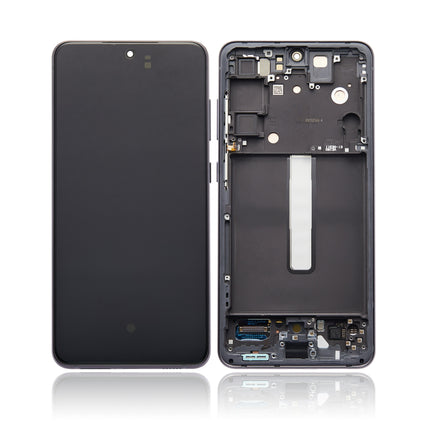 For Samsung Galaxy S21 FE F version 5G OLED Assembly With frame / black  / Original display window (Aftermarket Plus)(SKU:1562690)