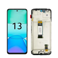 For Xiaomi Redmi 13 LCD Assembly With Frame | Black (Refurbished)