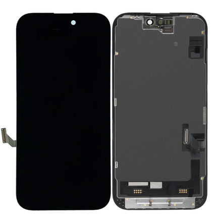 For iPhone 15 pro Hard OLED Assembly / IC Removable | Black (Aftermaket Plus)
