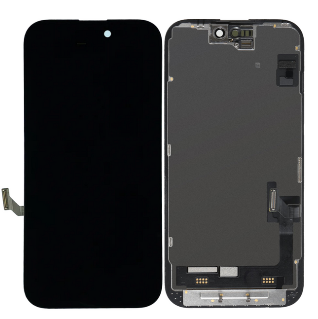 For iPhone 15 pro Hard OLED Assembly / IC Removable | Black (Aftermaket Plus)