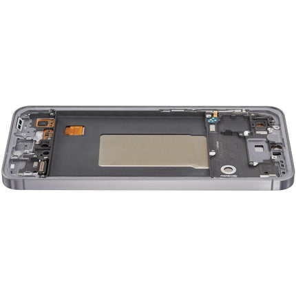 For Samsung Galaxy A56 5G OLED assembly with Frame Black (Aftermarket Plus)(SKU:1564480)