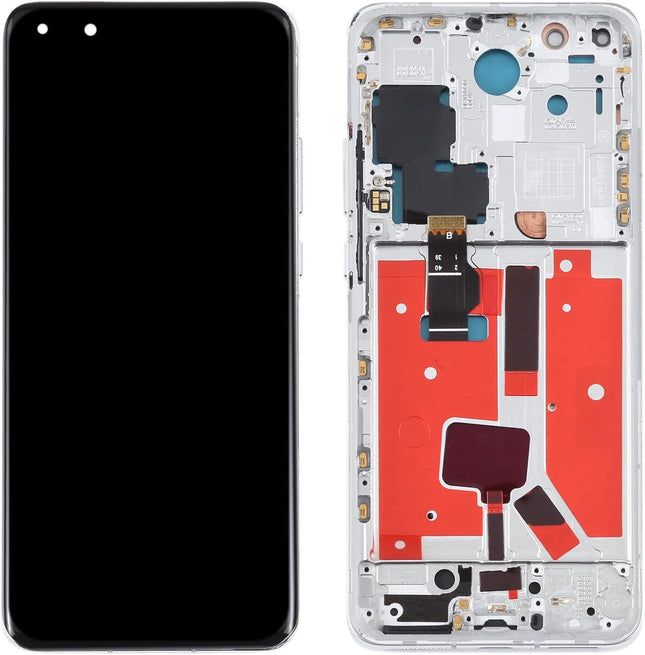 For Huawei P40 Pro | LCD Assembly With Frame | White(Premium OEM)