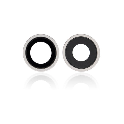 For iPhone 12 Camera Lens With Frame/Sticker White(Premium OEM)(SKU:1430904)