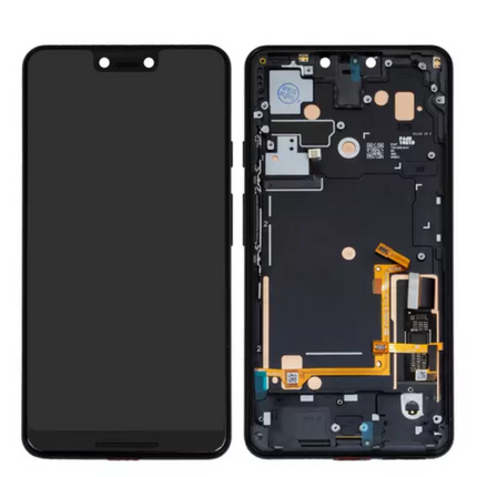 For Google Pixel 3 XL LCD Assembly With Frame | Black (Premium OEM)