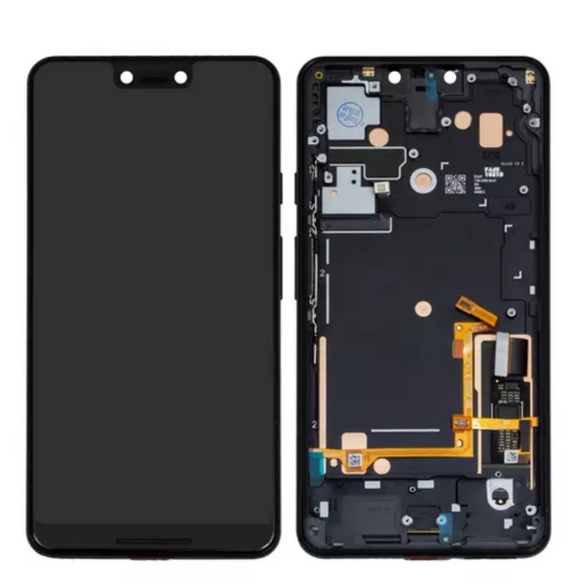 For Google Pixel 3 XL LCD Assembly With Frame | Black (Premium OEM)