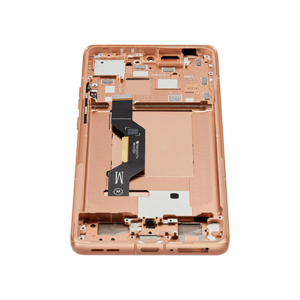 For Motorola Edge 50 5G OLED assembly With Frame Orange Premium OEM (SKU:1563100)