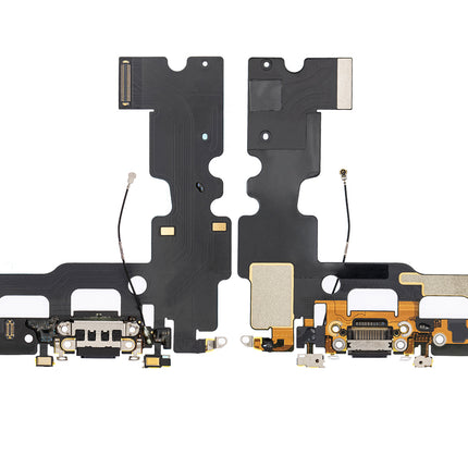For iPhone 7 Charge Port Flex Cable Black (Refurbished)***DE Warehouse***(SKU:1530775)