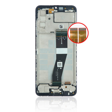 For Samsung Galaxy A03S LCD Assembly With Frame (Small Glass Version) Black (Refurbished)***DE Warehouse***(SKU:1528956)