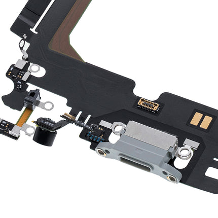 For iPhone 13 pro max Charge Port Flex Cable Silver (Aftermarket Plus)(SKU:1499683)