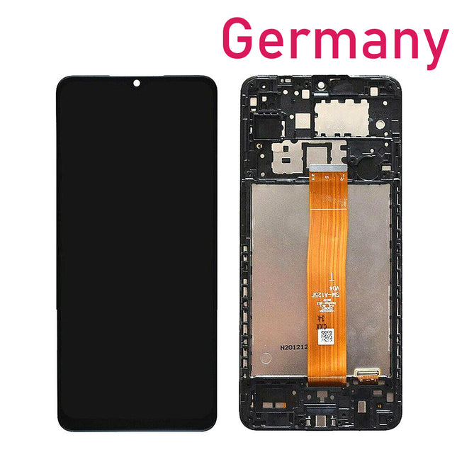 For Samsung Galaxy A02/A022 LCD Aseembly With Frame | Black (Refurbished)***DE Warehouse***