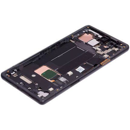 For Google Pixel 7A / OLED Assembly With frame / black  (Aftermarket Plus)(SKU:1561342)