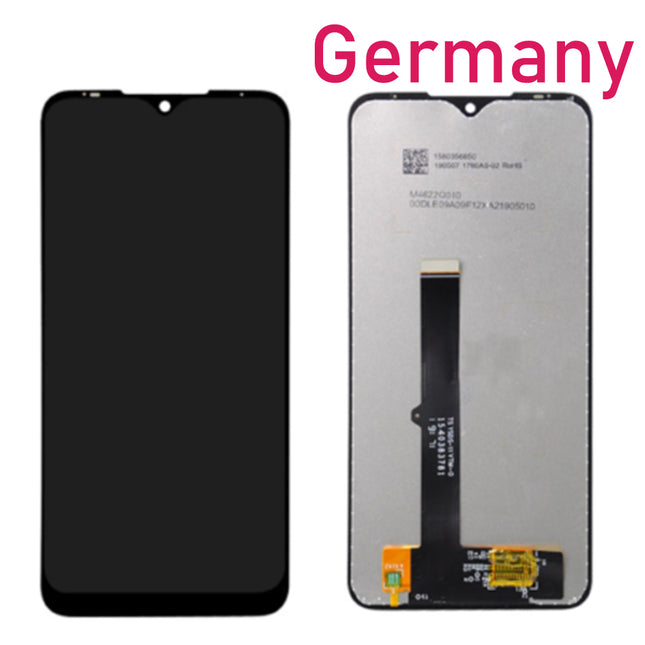 For Motorola One Macro LCD Assembly | Black (Refurbished)***DE Warehouse***