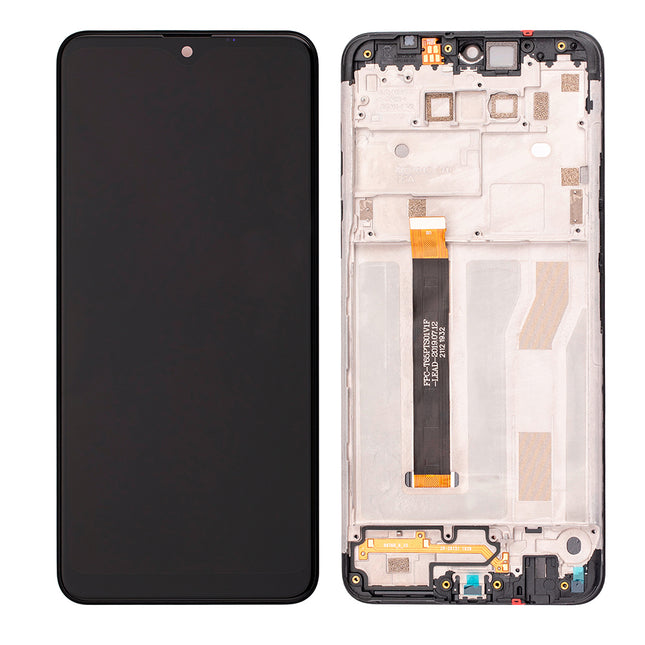 For LG K50S | LCD Assembly With Frame | Black(Refurbished)