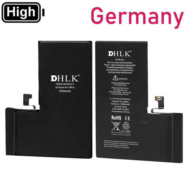 DHLK for iPhone 13 Pro | Battery with sticker High Capacity 3230 mAh ***DE warehouse***