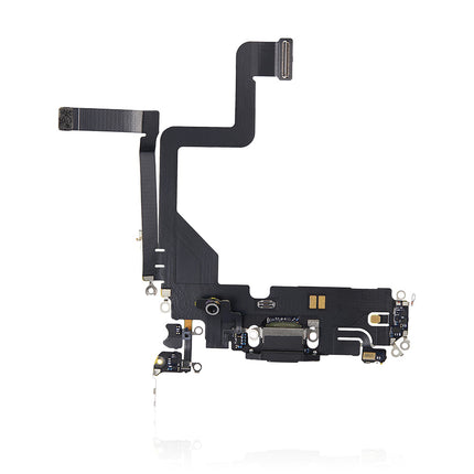 For iPhone14 pro Charge Port Flex Cable Black (Refurbished)(SKU:1507724)