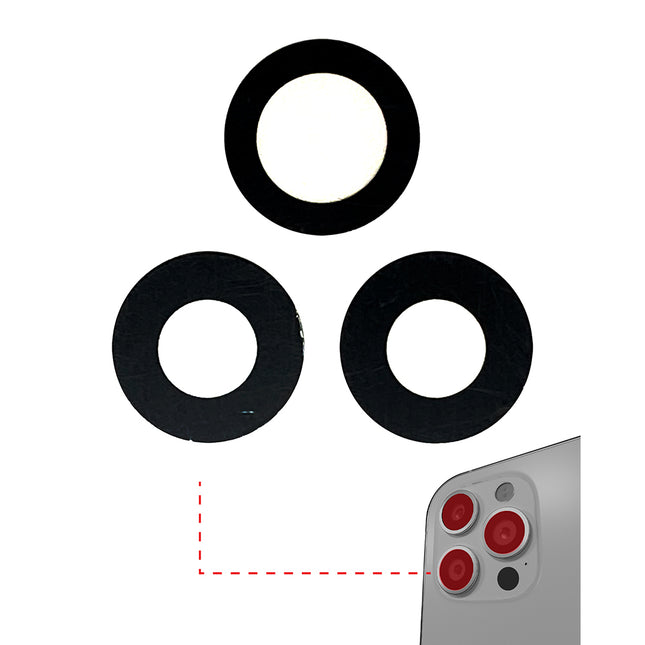 For iPhone 12 Pro | Camera Lens With Sticker | (Aftermarket Plus)