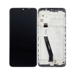 For Xiaomi Redmi 9  |  LCD Assembly With Frame  |  Black ( Refurbished ) 