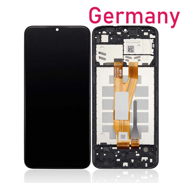 For Samsung Galaxy A03 core LCD Assembly With Frame | Black(Refurbished)***DE Warehouse***
