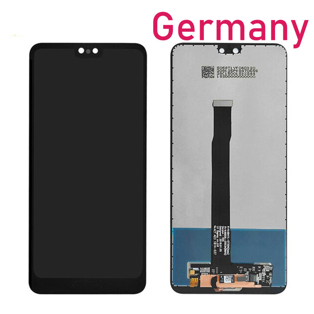 For Huawei P20 LCD Assembly With fingerprint flex | Black ( Refurbished ) ***DE Warehouse***