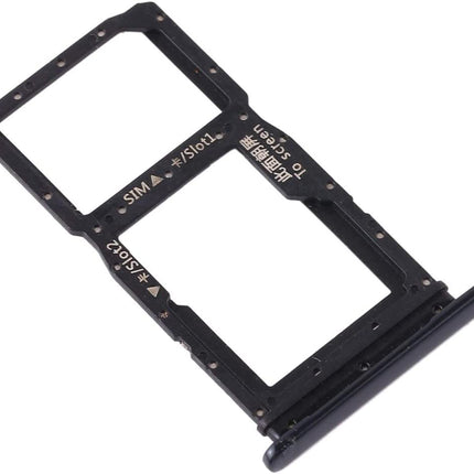 For Huawei Y9 Prime 2019 Sim Card Tray/Dual Sim Card Black(Premium OEM)(SKU:1463652)