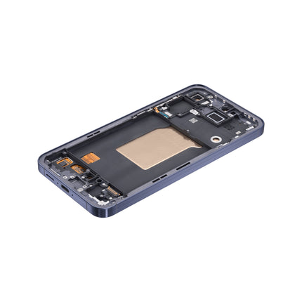 For Samsung Galaxy A55 5G Navy / A556 OLED assembly With frame / black  (Premium OEM)(SKU:1557871)