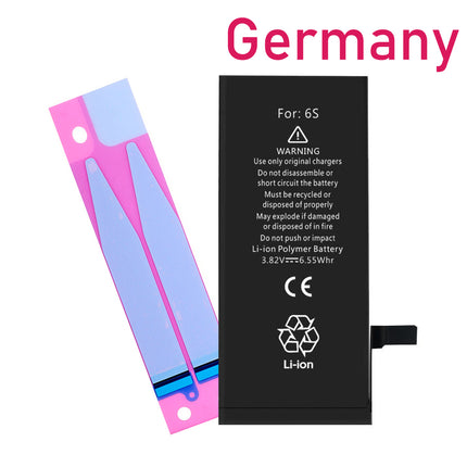For iPhone 6s | Battery with sticker / adhesive (Premium OEM) ***DE Warehouse*** 