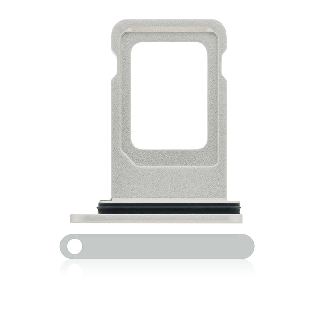 For iPhone 11 | Sim Card Tray/Dual Sim Card | White(Premium OEM)