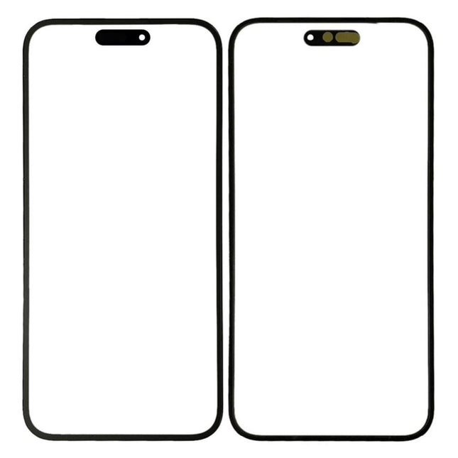 For iPhone 14 Pro | Front Glass Lens With OCA | Black(Aftermarket Plus)