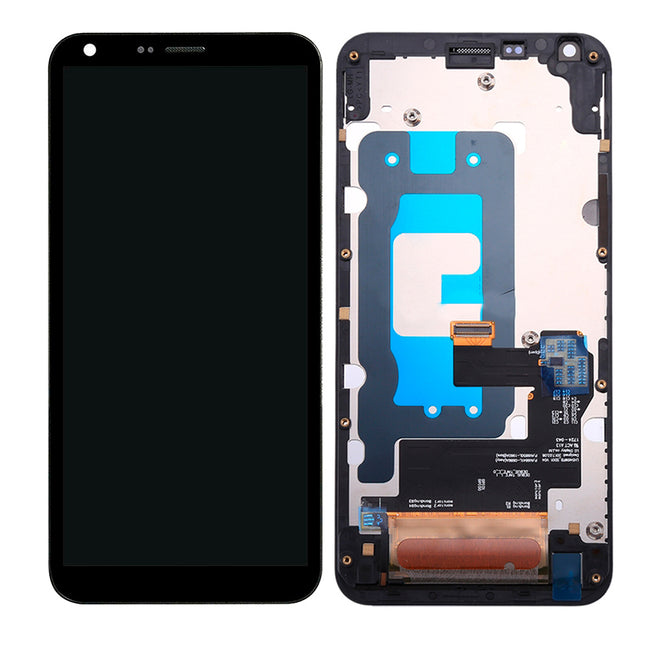 For LG Q6 | LCD Assembly With Frame | Black(Premium OEM)
