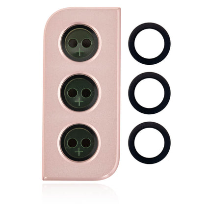 For Samsung Galaxy S21 Camera Lens With Frame/Sticker Gold(Premium OEM)(SKU:1475110)
