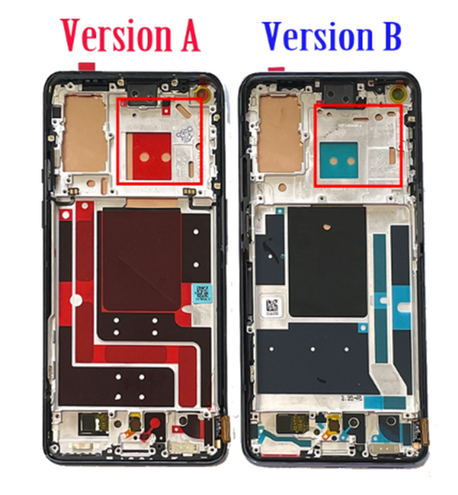For Oneplus 9 | LCD Assembly With Frame | Black/Version A(Refurbished)
