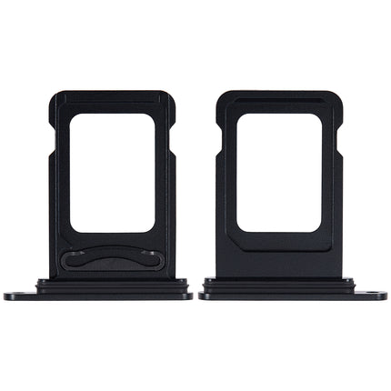 For iPhone 15 / 15 Plus Sim Card Tray Holder/Dual Sim Card Black (Premium OEM)(SKU:1532546)