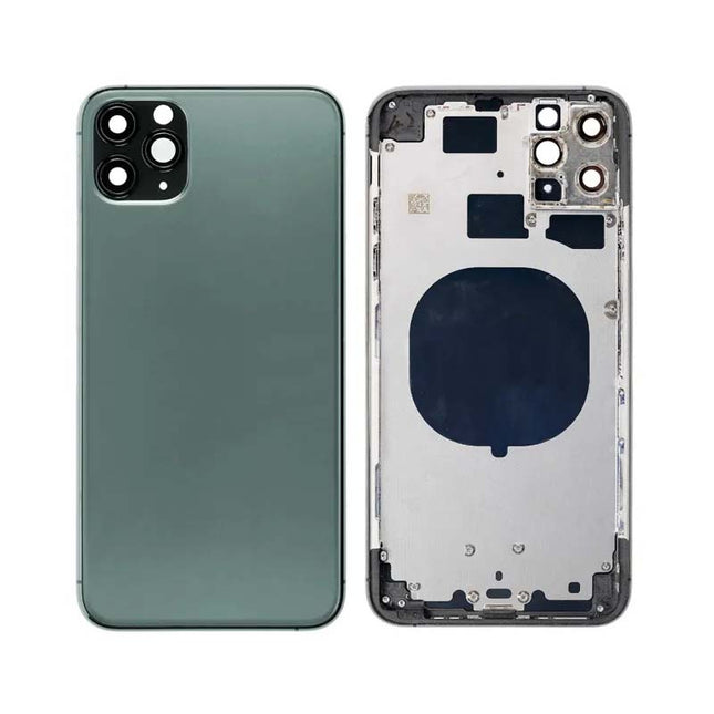 For iPhone 11 Pro Max | Back Cover Assembly with small parts(No Logo) | Green(Aftermarket Plus)