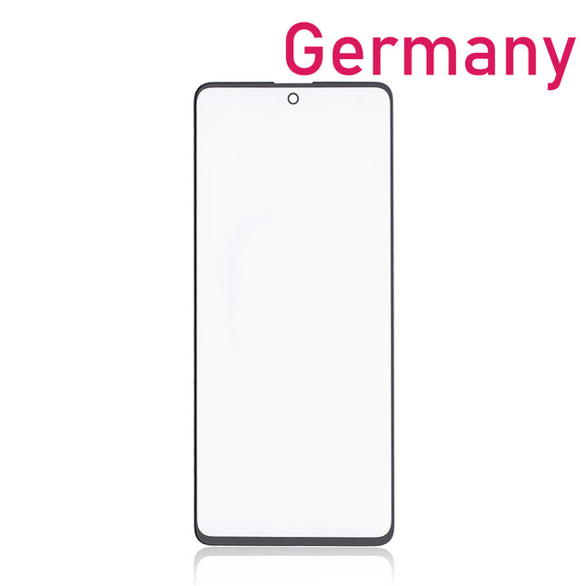 For Samsung Galaxy A71 / A715 front glass lens With OCA | Black (Aftermarket Plus)***DE Warehouse***