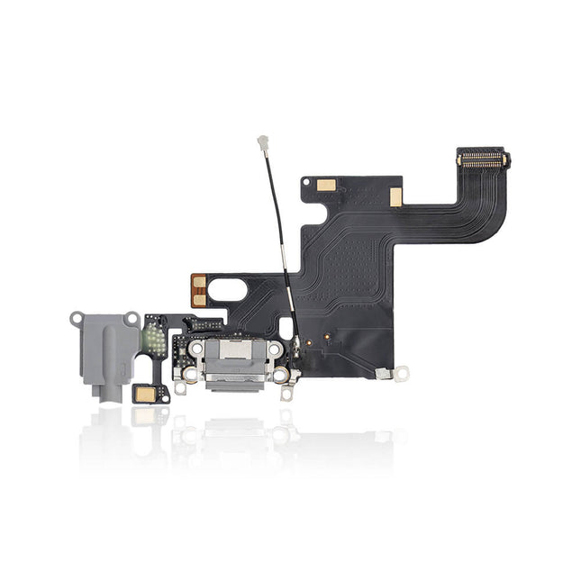 For iPhone 6 | Charge Port Flex Cable/Earphone Flex Cable | Gray(Premium OEM)