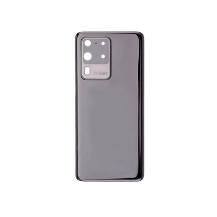 For Samsung Galaxy S20 Ultra Back Cover With Camera Cover(No Logo) Black(Aftermarket Plus)(SKU:1337149)