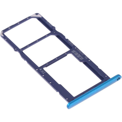 For Huawei Y7 2019 Sim Card Tray/Dual Sim Card Blue(Premium OEM)(SKU:1480697)