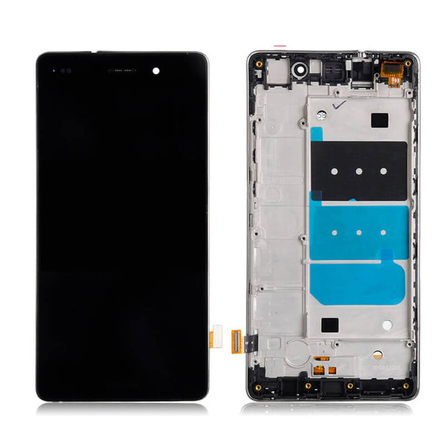 For Huawei P8 Lite | LCD Assembly With Frame(No Logo) | Black(Refurbished)
