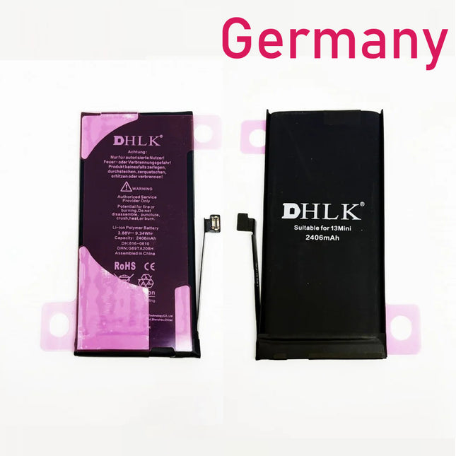 DHLK * For iPhone 13 Mini Battery (Standard Capacity) 2406 mAh***DE warehouse***