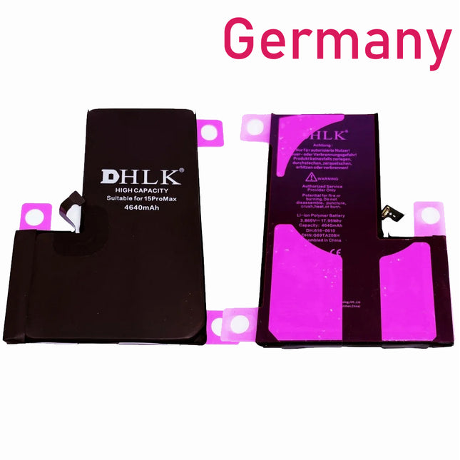 DHLK * For iPhone 15 pro max Battery (High Capacity) 4640 mAh ***DE warehouse***