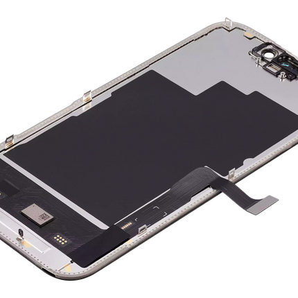 For iPhone 15 pro OLED assembly Soft Oled COF/ 550cd/m2 Black (Aftermarket Plus) (SKU: 1566321)