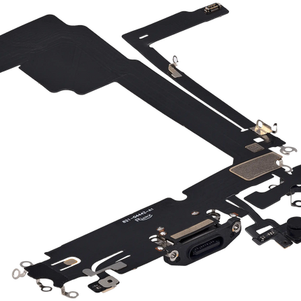 For iPhone 15 Pro Max / Charge Port Flex Cable Black (Refurbished)(SKU:1561567)