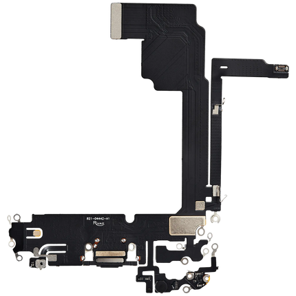 For iPhone 15 Pro Max / Charge Port Flex Cable Black (Refurbished)(SKU:1561567)