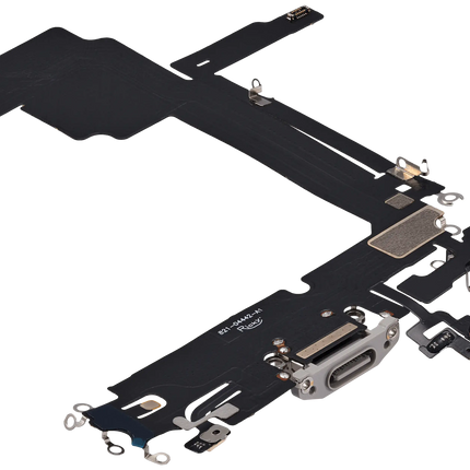 For iPhone 15 Pro Max / Charge Port Flex Cable White (Refurbished)(SKU:1561566)