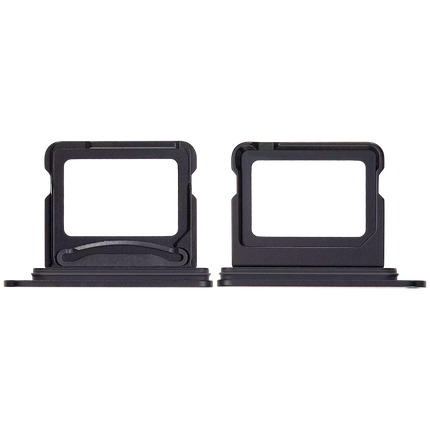 For iPhone 16 / 16 plus / Sim Card Holder Dual Card Black (Premium OEM)(SKU:1562697)