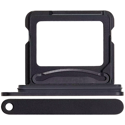For iPhone 16 / 16 plus / Sim Card Holder Dual Card Black (Premium OEM)(SKU:1562697)