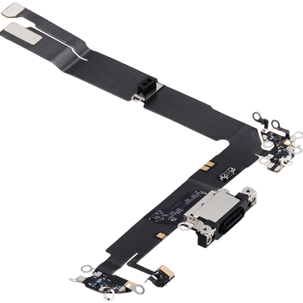For iPhone 16 Plus / Charge Port Flex Cable Black (Premium OEM)(SKU:1561897)