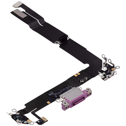 For iPhone 16 Plus / Charge Port Flex Cable Pink (Premium OEM)(SKU:1561899)